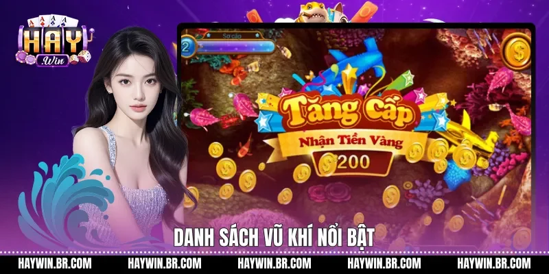 Danh sách vũ khí nổi bật