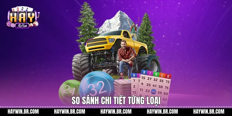 So sánh chi tiết từng loại